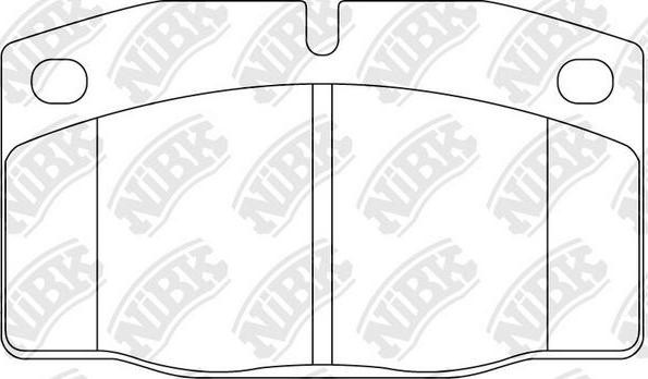 NiBK PN0234 - Brake Pad Set, disc brake car-mod.net