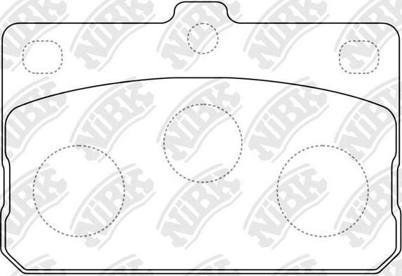 NiBK PN1014 - Brake Pad Set, disc brake car-mod.net