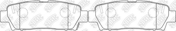 NiBK PN1323 - Brake Pad Set, disc brake car-mod.net