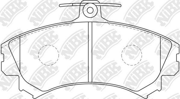 NiBK PN3090 - Brake Pad Set, disc brake car-mod.net
