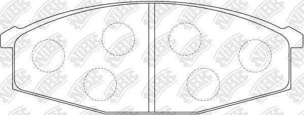 NiBK PN2132 - Brake Pad Set, disc brake car-mod.net