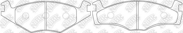 NiBK PN2121 - Brake Pad Set, disc brake car-mod.net