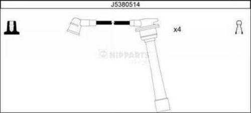 Nipparts J5380514 - Ignition Cable Kit car-mod.net
