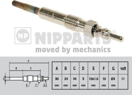 Nipparts J5715014 - Glow Plug car-mod.net