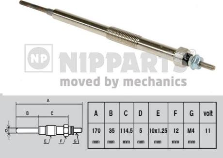 Nipparts J5715010 - Glow Plug car-mod.net