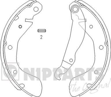 Nipparts J3500900 - Drum Brake Shoe Set car-mod.net