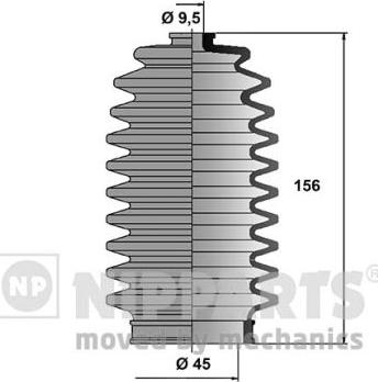 Nipparts J2844004 - Bellow Set, steering car-mod.net