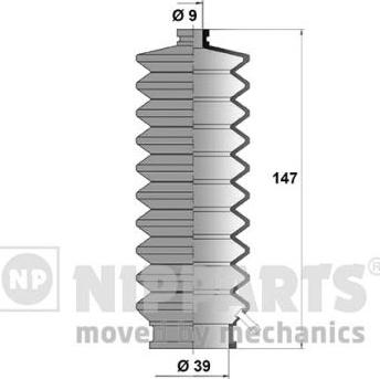 Nipparts J2844000 - Bellow Set, steering car-mod.net