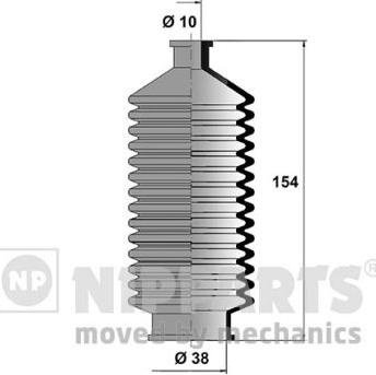 Nipparts J2846000 - Bellow Set, steering car-mod.net