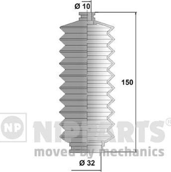 Nipparts J2856000 - Bellow Set, steering car-mod.net