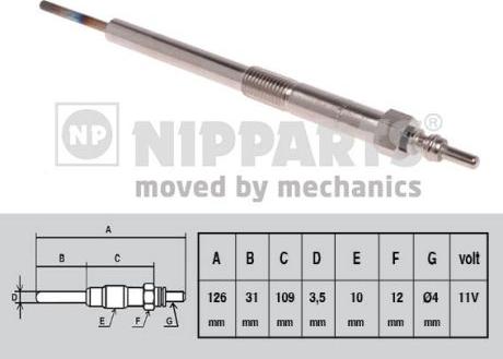Nipparts N5714003 - Glow Plug car-mod.net