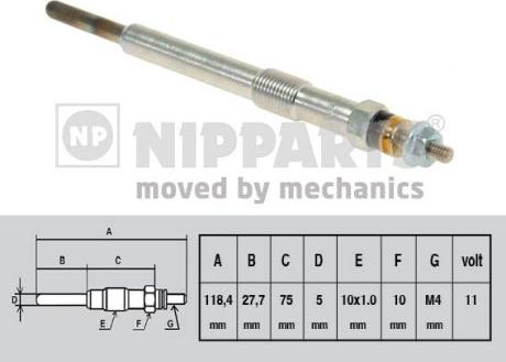 Nipparts N5718004 - Glow Plug car-mod.net