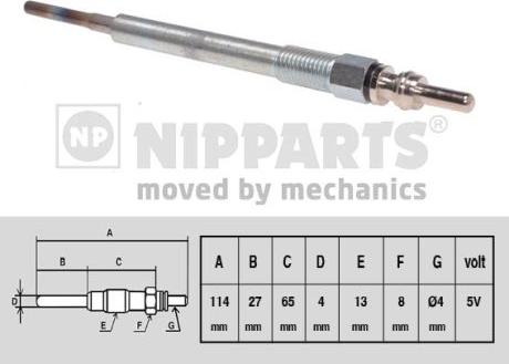 Nipparts N5713015 - Glow Plug car-mod.net
