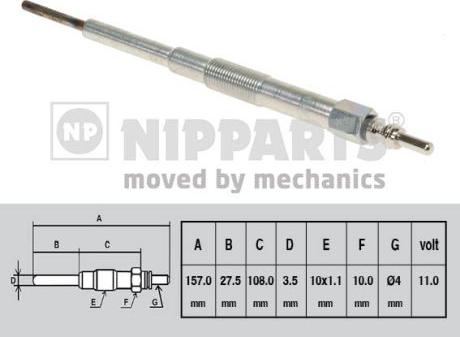 Nipparts N5717000 - Glow Plug car-mod.net