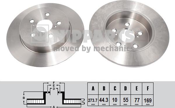 Nipparts N3312057 - Brake Disc car-mod.net