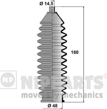 Nipparts N2841021 - Bellow Set, steering car-mod.net