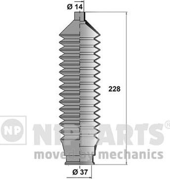Nipparts N2843014 - Bellow Set, steering car-mod.net