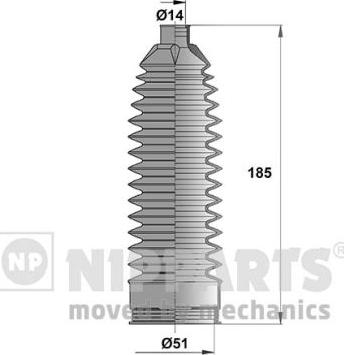 Nipparts N2843025 - Bellow Set, steering car-mod.net