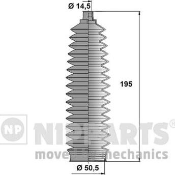Nipparts N2842034 - Bellow Set, steering car-mod.net