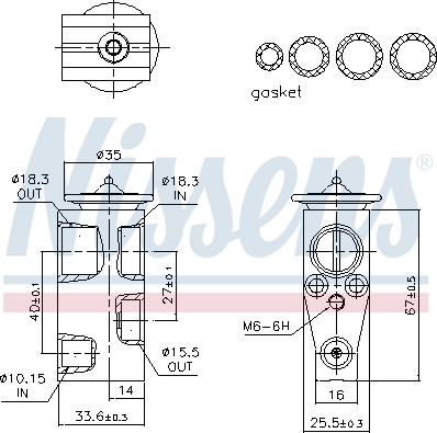 NISSENS 999491 - Expansion Valve, air conditioning car-mod.net