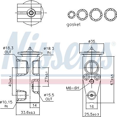 NISSENS 999492 - Expansion Valve, air conditioning car-mod.net