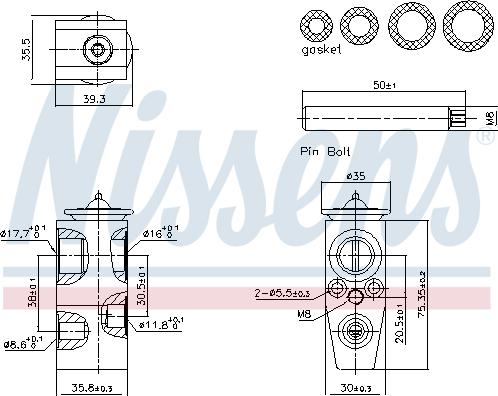 NISSENS 999445 - Expansion Valve, air conditioning car-mod.net
