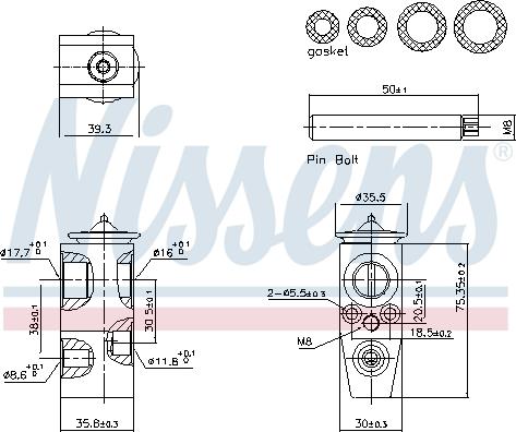 NISSENS 999448 - Expansion Valve, air conditioning car-mod.net