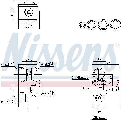 Nissens 999455 - Expansion Valve, air conditioning car-mod.net