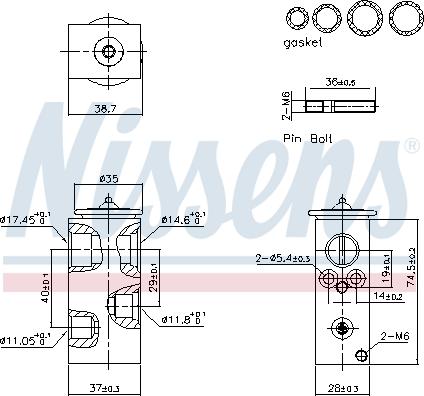 Nissens 999456 - Expansion Valve, air conditioning car-mod.net