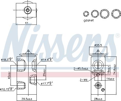 Nissens 999450 - Expansion Valve, air conditioning car-mod.net