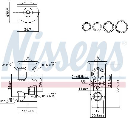 Nissens 999452 - Expansion Valve, air conditioning car-mod.net