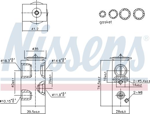 Nissens 999426 - Expansion Valve, air conditioning car-mod.net