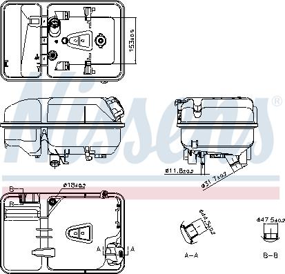 Nissens 996074 - Expansion Tank, coolant car-mod.net