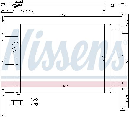 NISSENS 94682 - Condenser, air conditioning car-mod.net