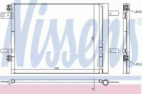 Nissens 940535 - Condenser, air conditioning car-mod.net