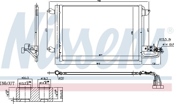 Nissens 940674 - Condenser, air conditioning car-mod.net
