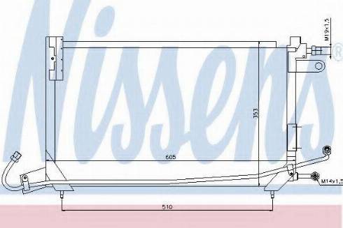 Nissens 94147 - Condenser, air conditioning car-mod.net