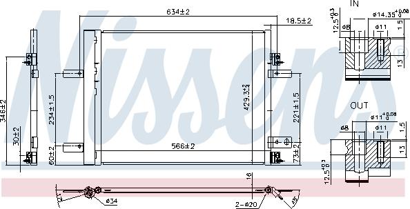 Nissens 941042 - Condenser, air conditioning car-mod.net