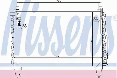 Nissens 94398 - Condenser, air conditioning car-mod.net