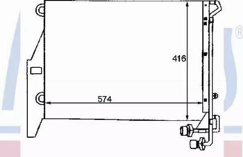Nissens 94344 - Condenser, air conditioning car-mod.net