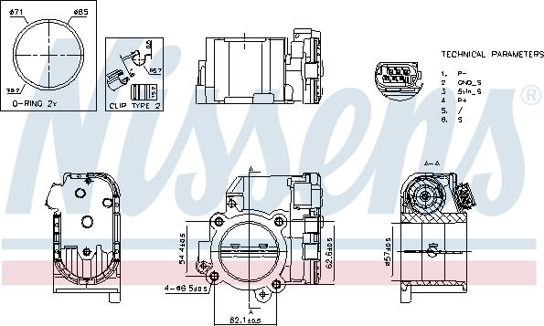 Nissens 955192 - Throttle body car-mod.net