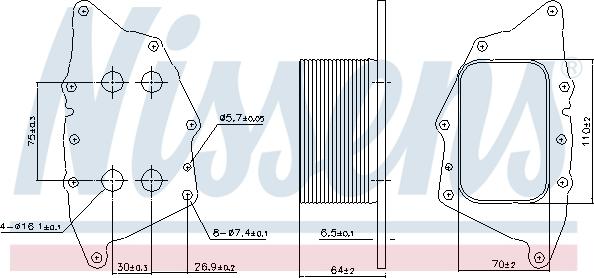Nissens 90962 - Oil Cooler, engine oil car-mod.net