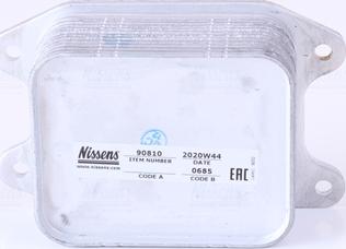 Nissens 90810 - Oil Cooler, engine oil car-mod.net