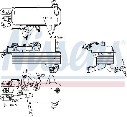 Nissens 91480 - Oil Cooler, automatic transmission car-mod.net
