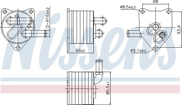 Nissens 91512 - Oil Cooler, automatic transmission car-mod.net