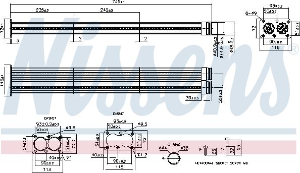 NISSENS 989567 - Cooler, exhaust gas recirculation car-mod.net