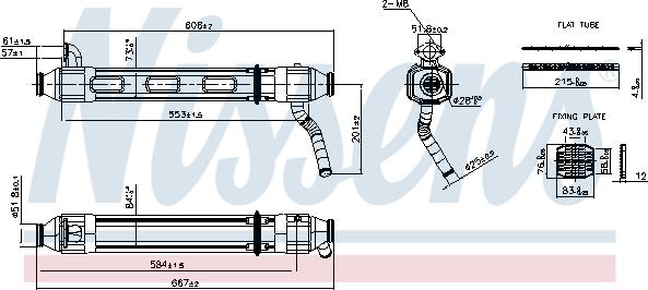 NISSENS 989334 - Cooler, exhaust gas recirculation car-mod.net