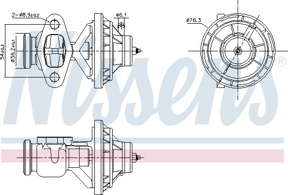 Nissens 98342 - EGR Valve car-mod.net