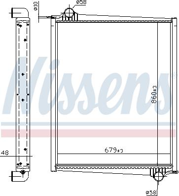 Nissens 64068A - Radiator, engine cooling car-mod.net