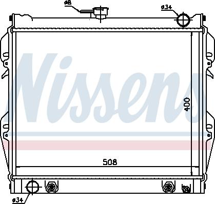 Nissens 64728 - Radiator, engine cooling car-mod.net
